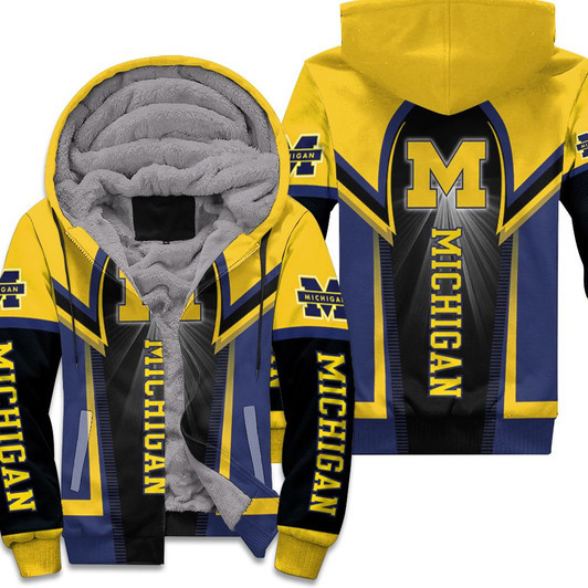 Michigan Wolverines Ncaa For Wolverines Fan 3D Fleece Hoodie