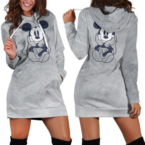 Mickey Disney Womens Hoodie Dress Sweater Dress Sweatshirt Dresses Hoodie