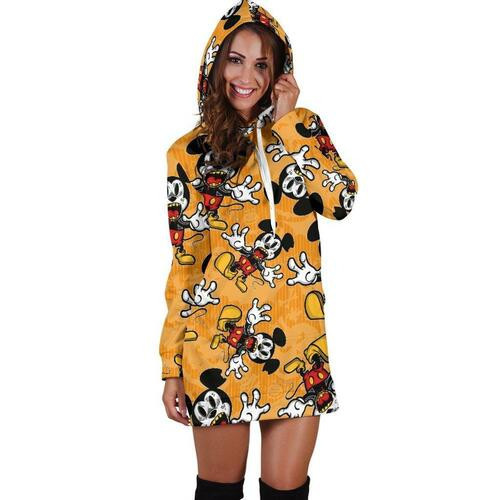 Mickey Hoodie Dress Sweater Dress Sweatshirt Dress 3d All Over Print For Women Hoodie