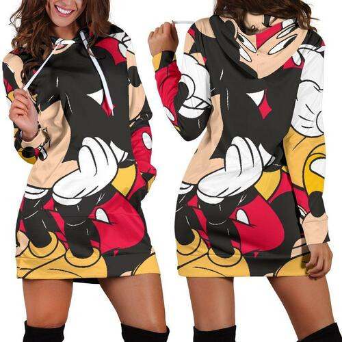 Mickey Hoodie Dress Sweater Dress Sweatshirt Dress 3d All Over Print For Women Hoodie