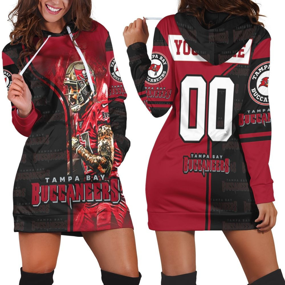 Mike Evans 13 Tampa Bay Buccaneers Nfc South Champions Division Super Bowl 2021 Hoodie Dress Sweater Dress Sweatshirt Dress