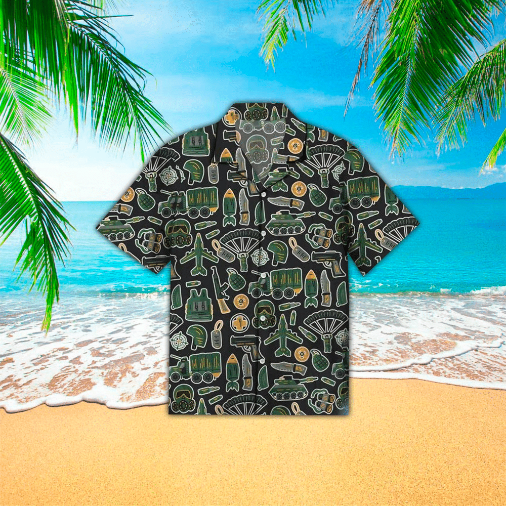 Military Hawaiian Shirt Mens Hawaiian Shirt For Military Lover Shirt for Men and Women