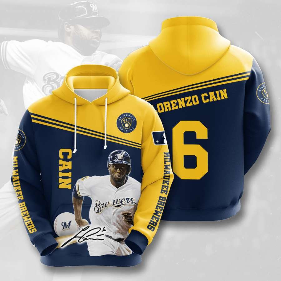 Milwaukee Brewers No1179 Custom Hoodie 3D