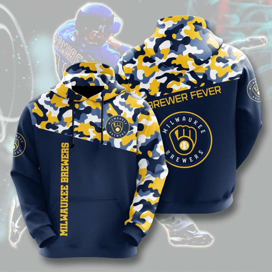 Milwaukee Brewers No1183 Custom Hoodie 3D