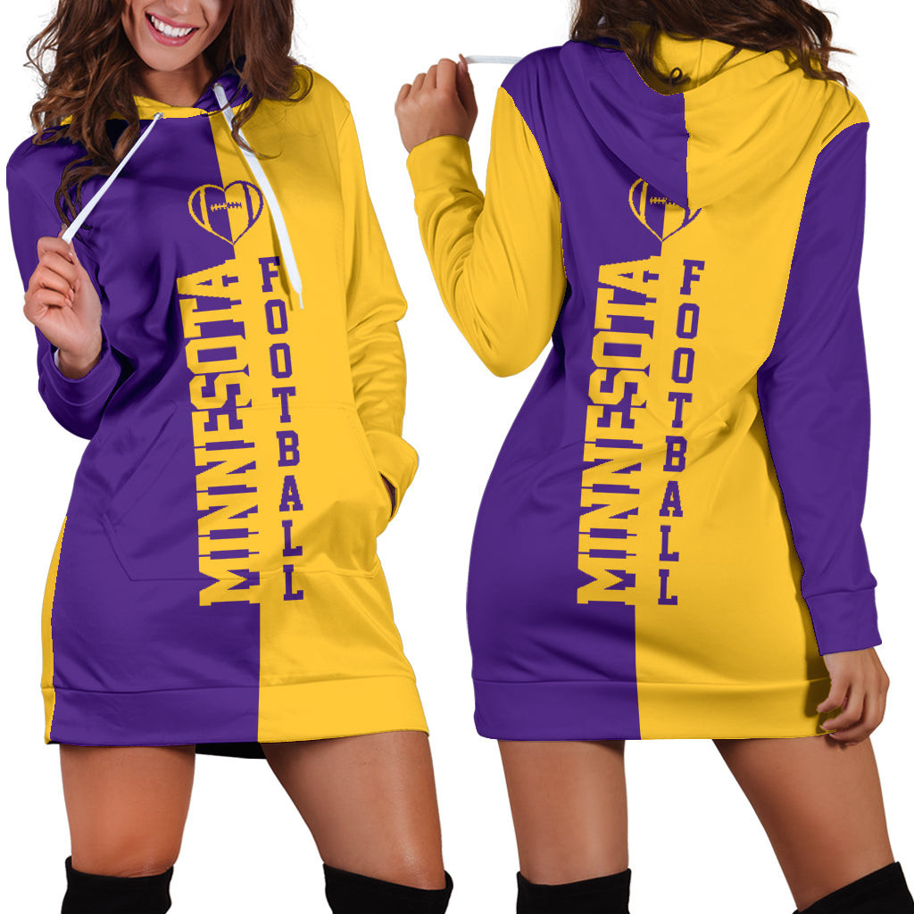 Minnesota Football Hoodie Dress 3d All Over Print For Women Hoodie