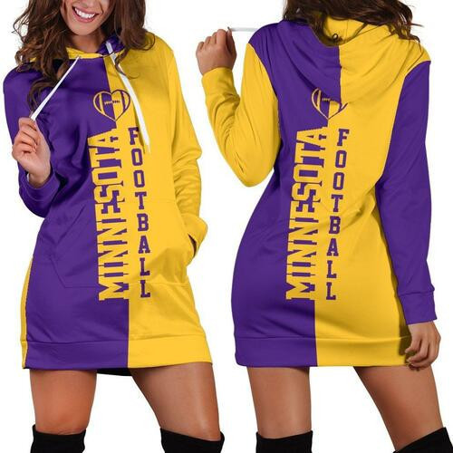 Minnesota Football Hoodie Dress Sweater Dress Sweatshirt Dress 3d All Over Print For Women Hoodie