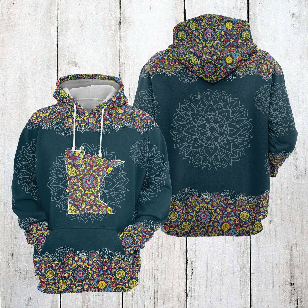 Minnesota Mandala 3d All Over Print Hoodie