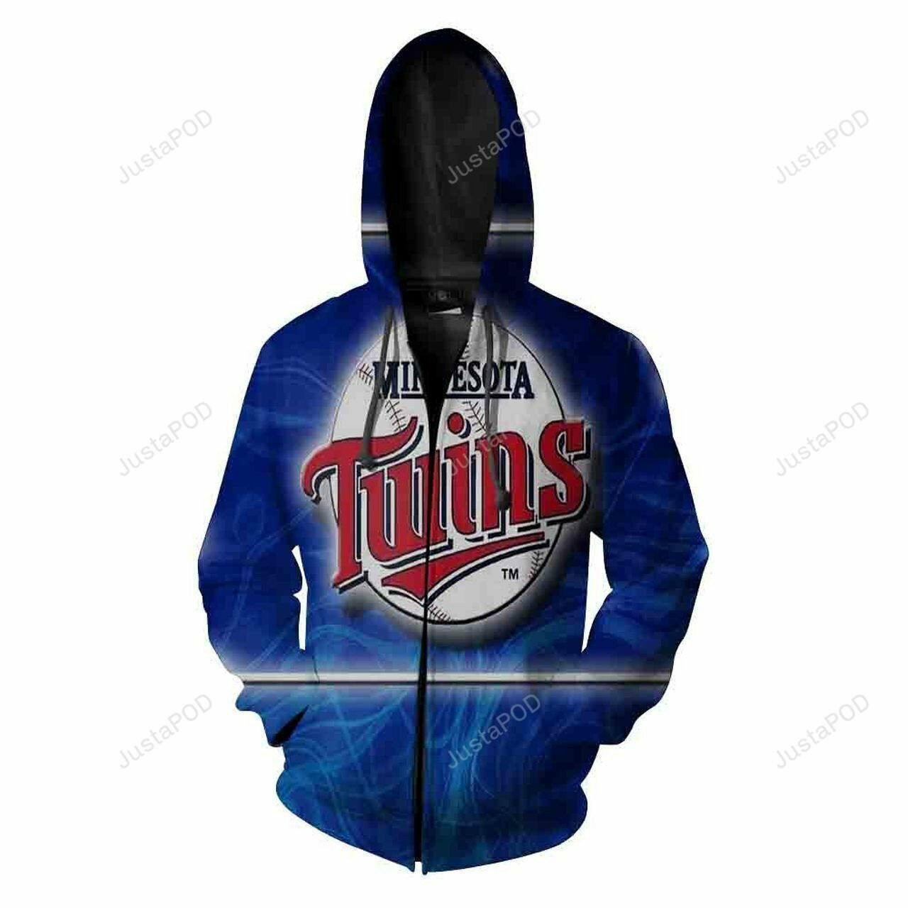 Minnesota Twins Nfl 3d All Over Print Hoodie