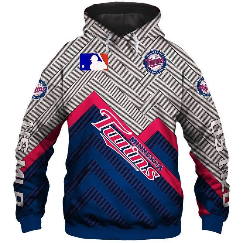 Minnesota Twins Pullover And Zippered Hoodies Custom 3D Minnesota Twins Graphic Printed 3D Hoodie All Over Print Hoodie For Men For Women