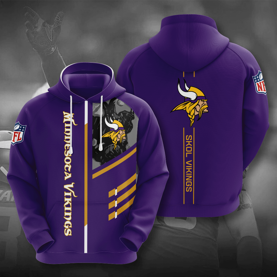 Minnesota Vikings No1223 Custom Hoodie 3D