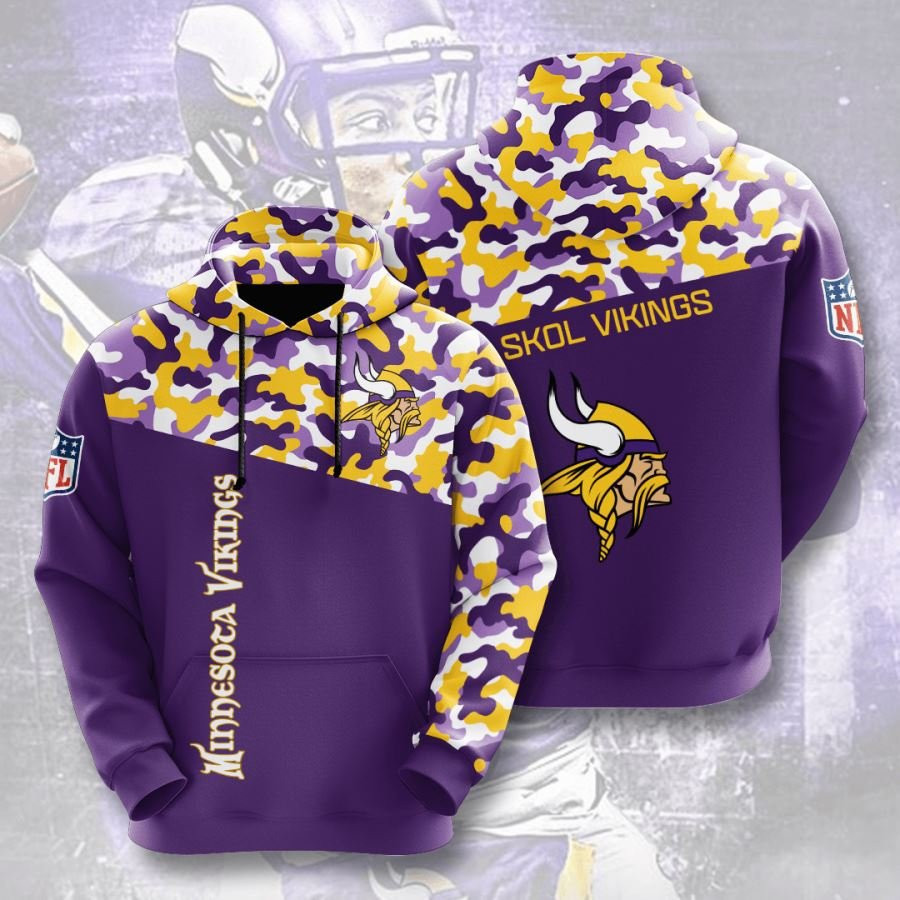 Minnesota Vikings No1243 Custom Hoodie 3D