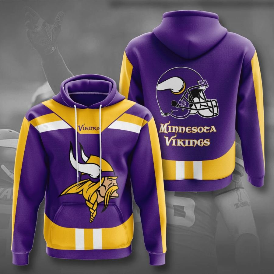 Minnesota Vikings No1244 Custom Hoodie 3D