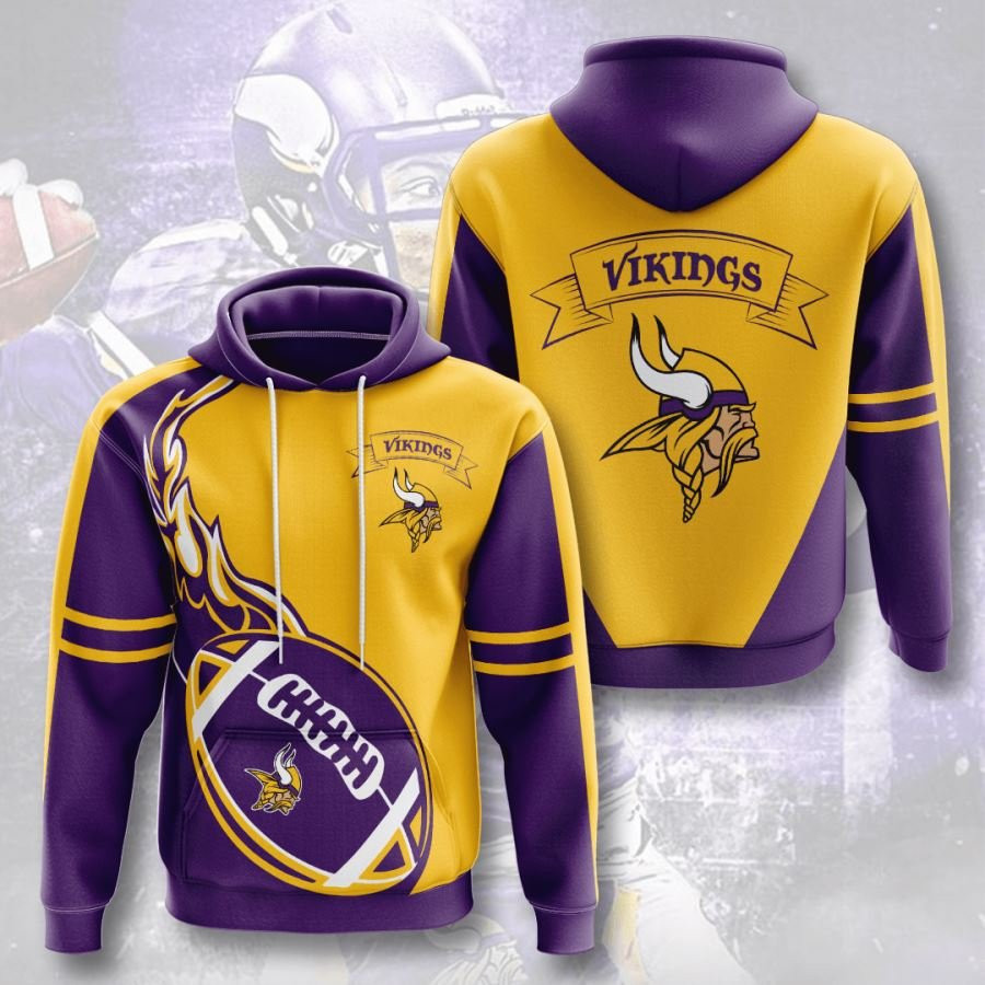 Minnesota Vikings No1247 Custom Hoodie 3D