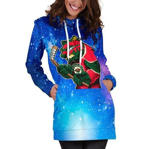 Minnesota Wild Hoodie Dress Sweater Dress Sweatshirt Dress 3d All Over Print For Women Hoodie