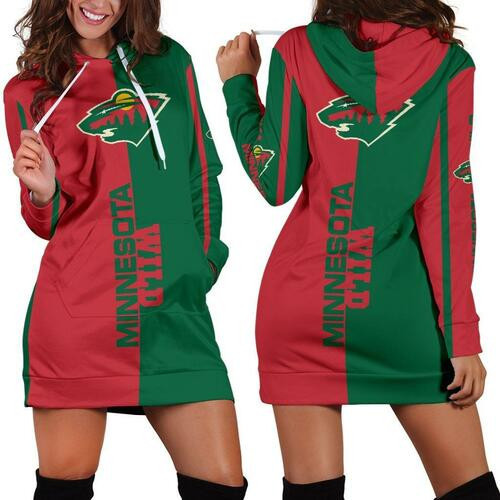 Minnesota Wild Hoodie Dress Sweater Dress Sweatshirt Dress 3d All Over Print For Women Hoodie