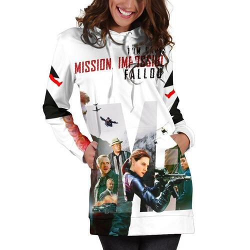 Mission Impossible Hoodie Dress Sweater Dress Sweatshirt Dress 3d All Over Print For Women Hoodie