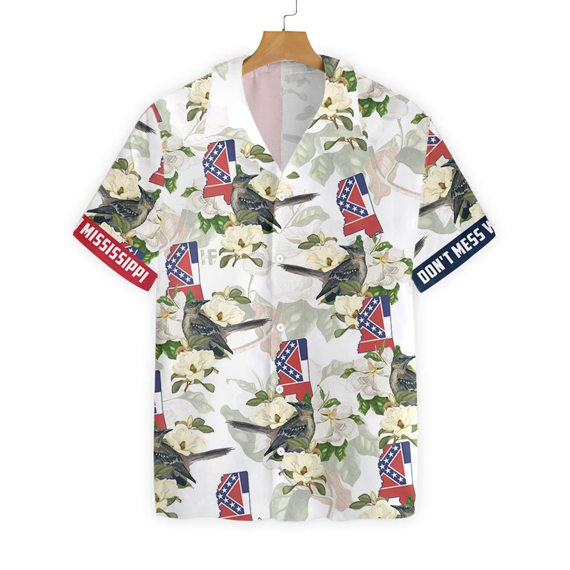 Mississippi Mockingbird And Magnolia Hawaiian Shirt