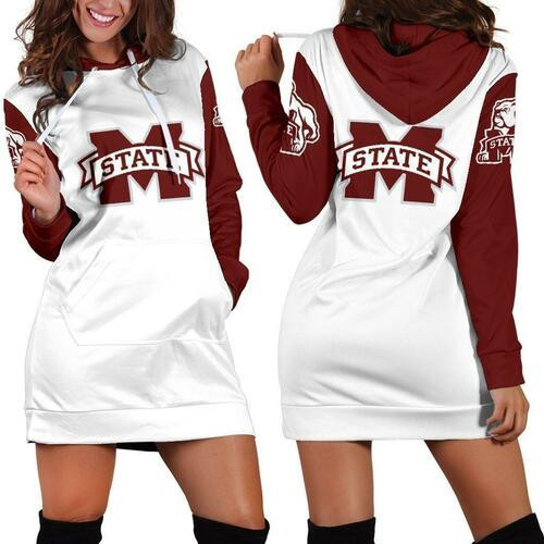 Mississippi State Bulldogs Hoodie Dress Sweater Dress Sweatshirt Dress 3d All Over Print For Women Hoodie