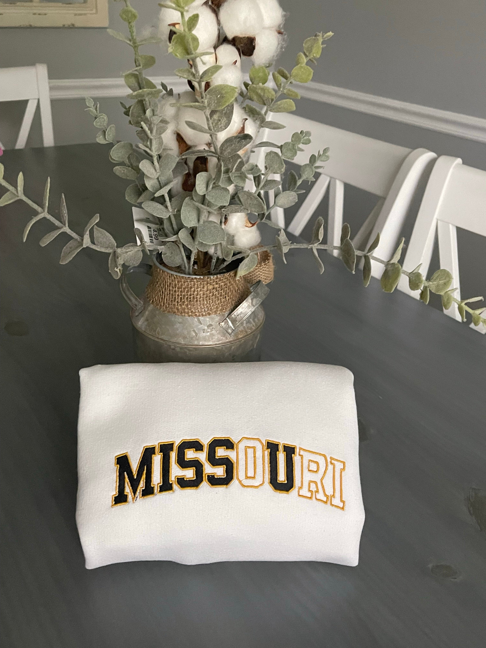 Missouri Love U Embroidered Sweatshirt