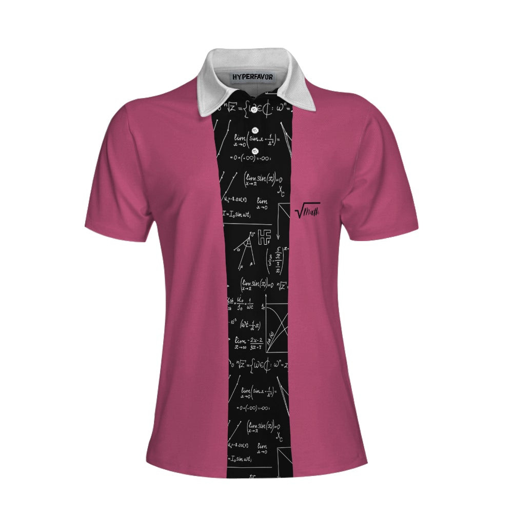 Mistakes Allow Thinking To Happen Math Short Sleeve Women Polo Shirt Funny Teacher Shirt For Women