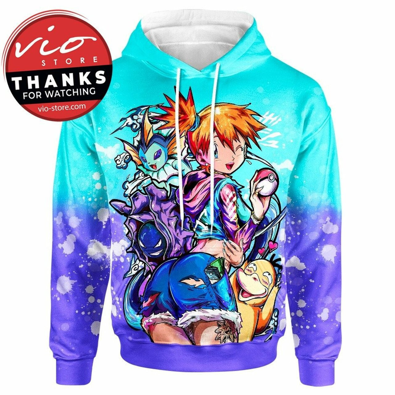 Misty Gym Leader 3d All Over Print Hoodie