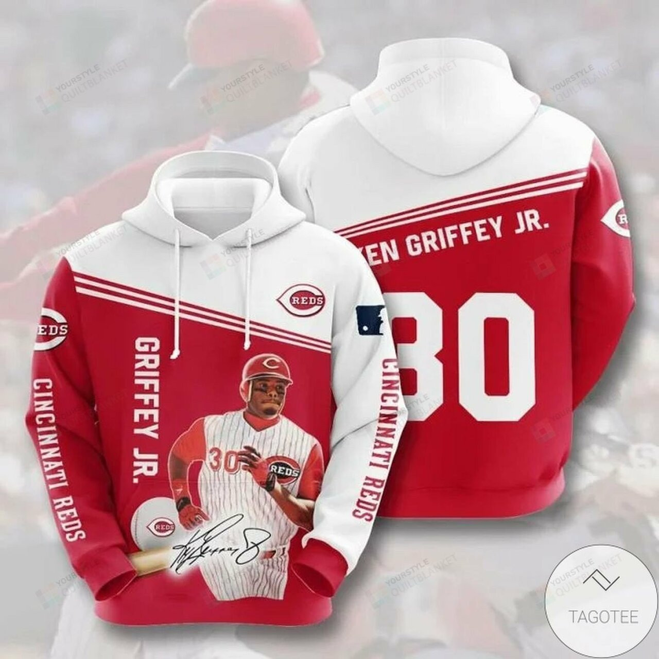 Mlb Cincinnati Reds Dale Murphy 30 3d All Over Print Hoodie