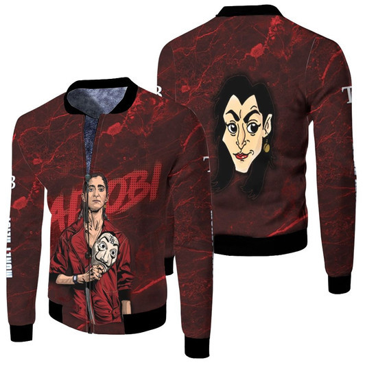 Money Heist Nairobi Tampa Bay Rays Fleece Bomber Jacket