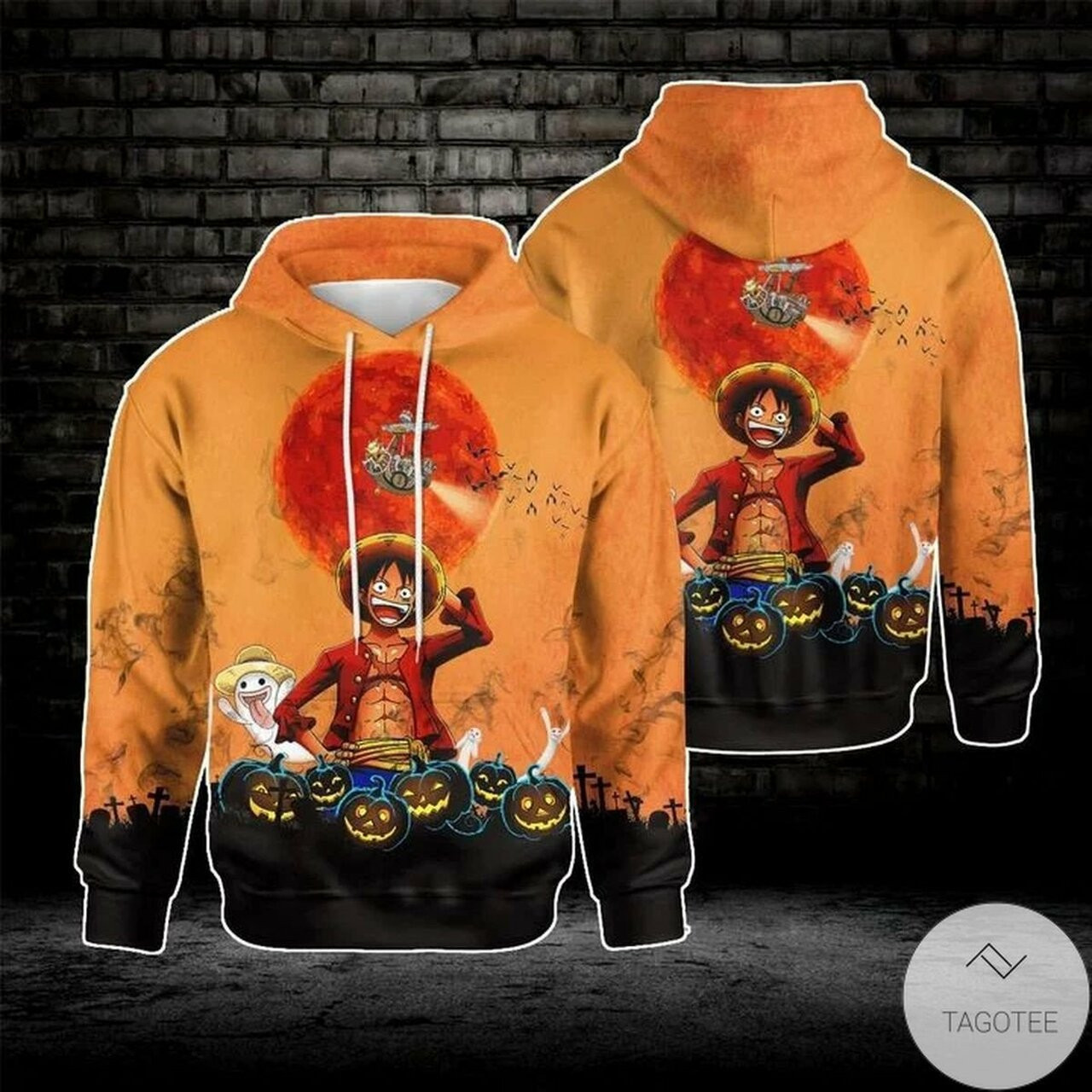 Monkey Dluffy Halloween One Piece 3d All Over Print Hoodie, Zip-up Hoodie