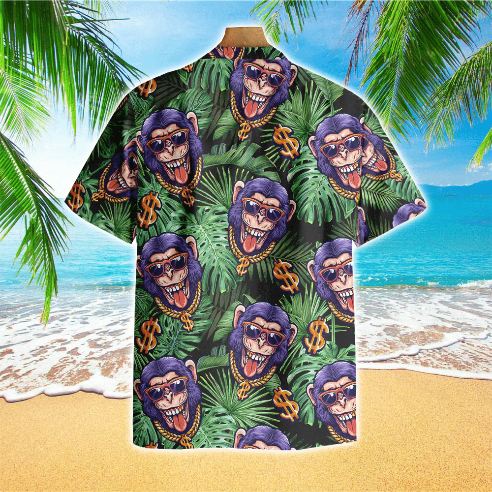 Monkey Hawaiian Shirt Mens Hawaiian Shirt For Monkey Lover Shirt for Men and Women