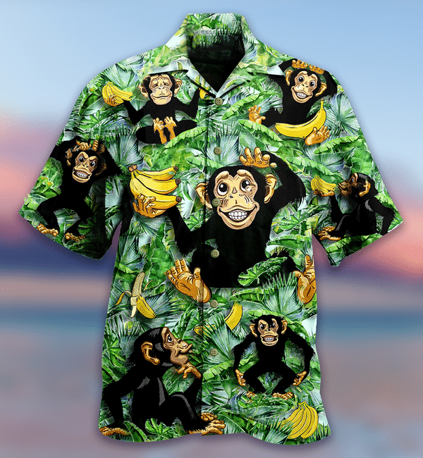 Monkey Loves Banana Limited Edition - Hawaiian Shirt Hawaiian Shirt For Men