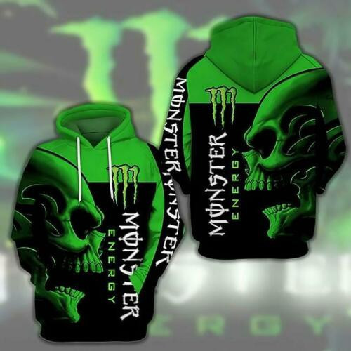 Monster Energy Green Skull Hoodie
