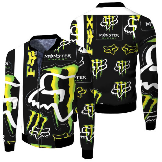 Monster Energy Logo Hoodie For Lovers Fleece Bomber Jacket