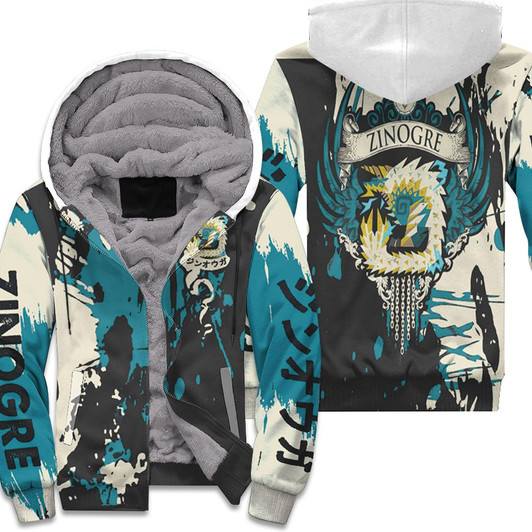 Monster Hunter World Game Zinogre All Printed 3D Fleece Hoodie