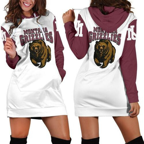 Montana Grizzlies Hoodie Dress Sweater Dress Sweatshirt Dress 3d All Over Print For Women Hoodie