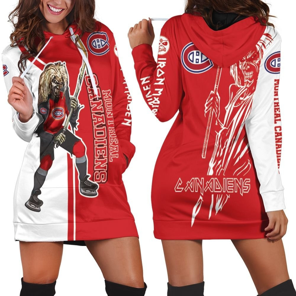 Montreal Canadiens And Zombie For Fans Hoodie Dress Sweater Dress Sweatshirt Dress