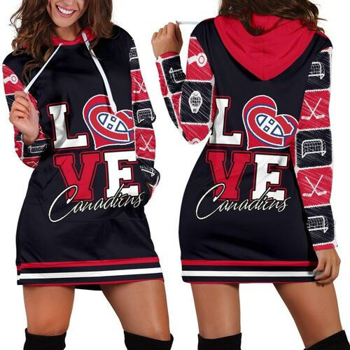 Montreal Canadiens Hoodie Dress Sweater Dress Sweatshirt Dress 3d All Over Print For Women Hoodie