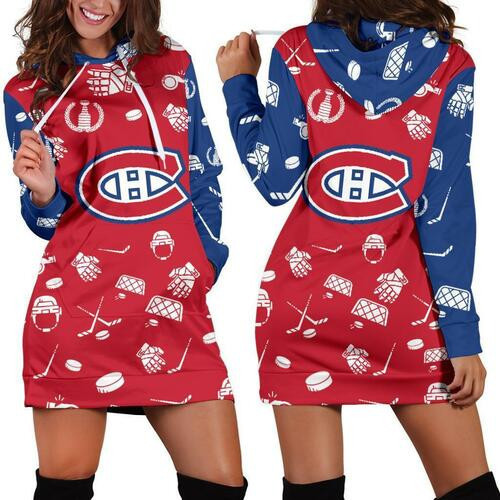 Montreal Canadiens Womens Hoodie Dress Sweater Dress Sweatshirt Dress 3d All Over Print For Women Hoodie