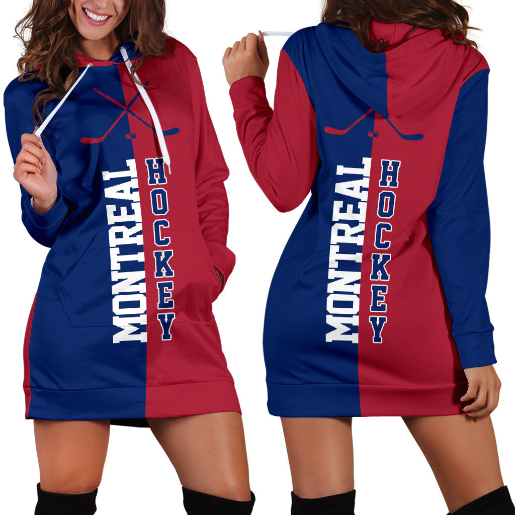 Montreal Hockey Hoodie Dress 3d All Over Print For Women Hoodie