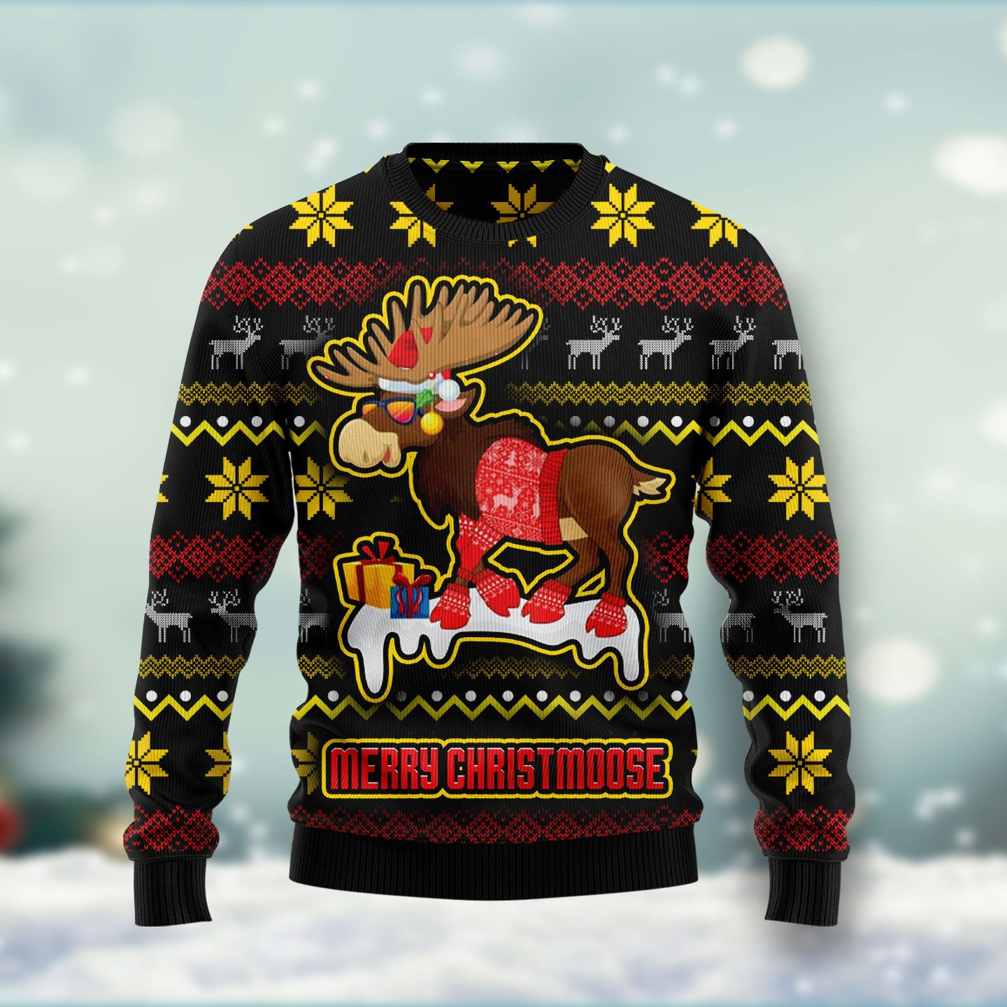 Moose Ugly Christmas Sweater