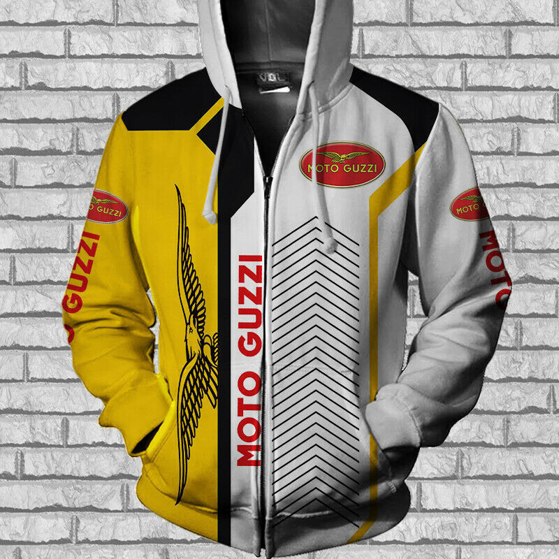 Moto Guzzi 3D Zip Hoodie For Men For Women All Over Printed Hoodie