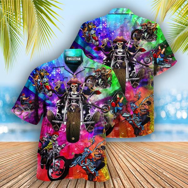 Motocycle It's Never Late To Take A Ride Edition - Hawaiian Shirt - Hawaiian Shirt For Men