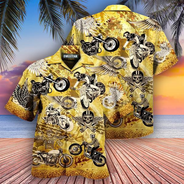 Motocycle Life Is Short So Grip It And Rip It Edition - Hawaiian Shirt - Hawaiian Shirt For Men