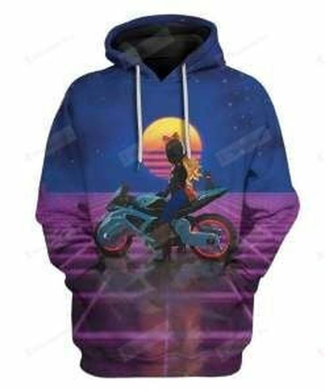 Motor Racing Girl 3d All Over Print Hoodie