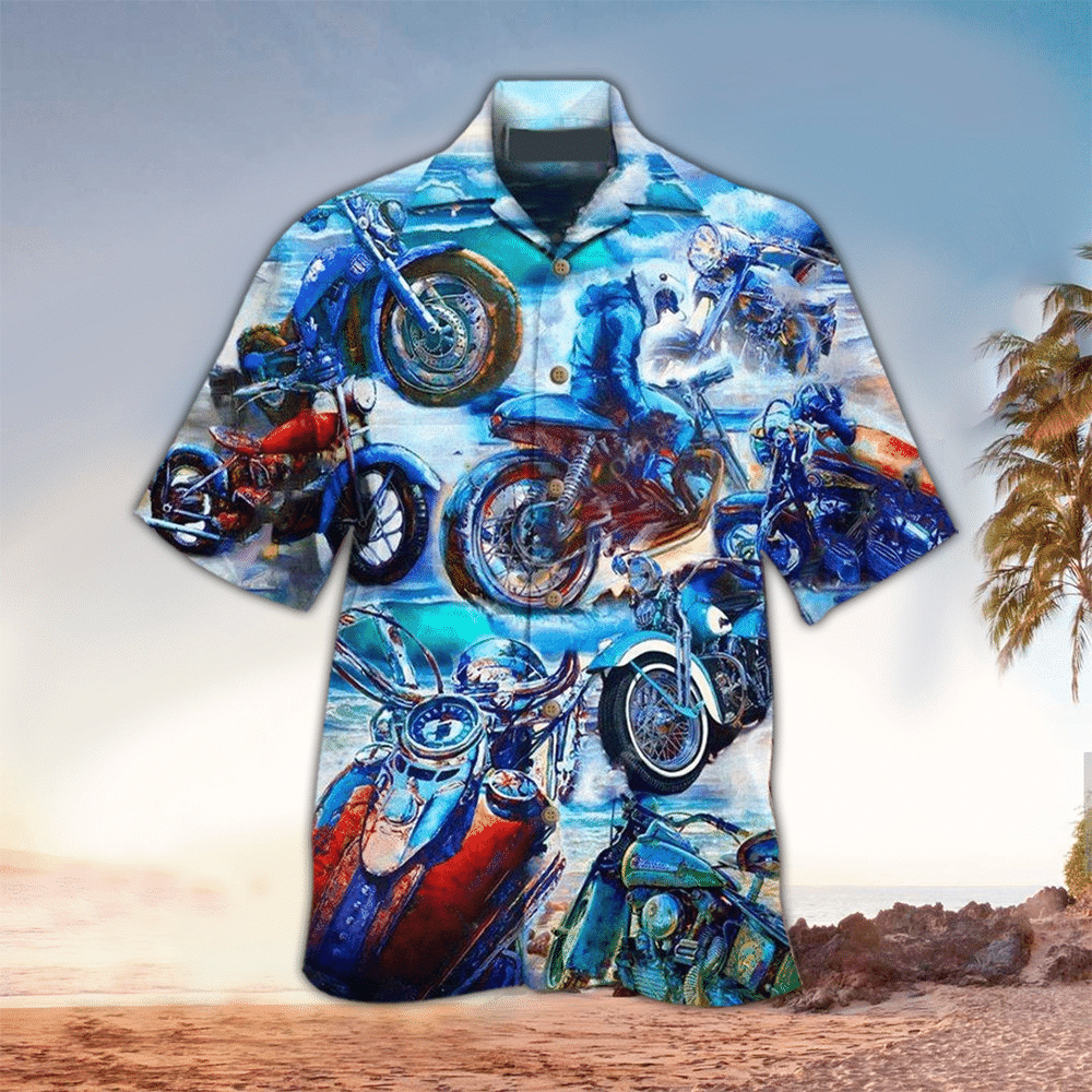 Motorcycle Apparel Motorcycle Button Up Shirt Summer Aloha Shirt