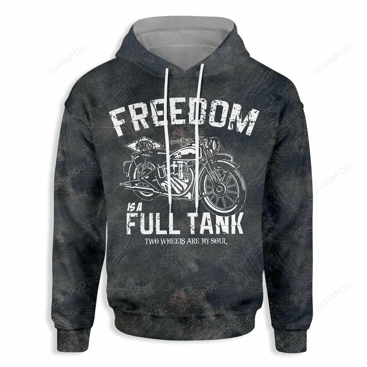 Motorcycle Freedom Is A Full Tank 3d All Over Printed Hoodie