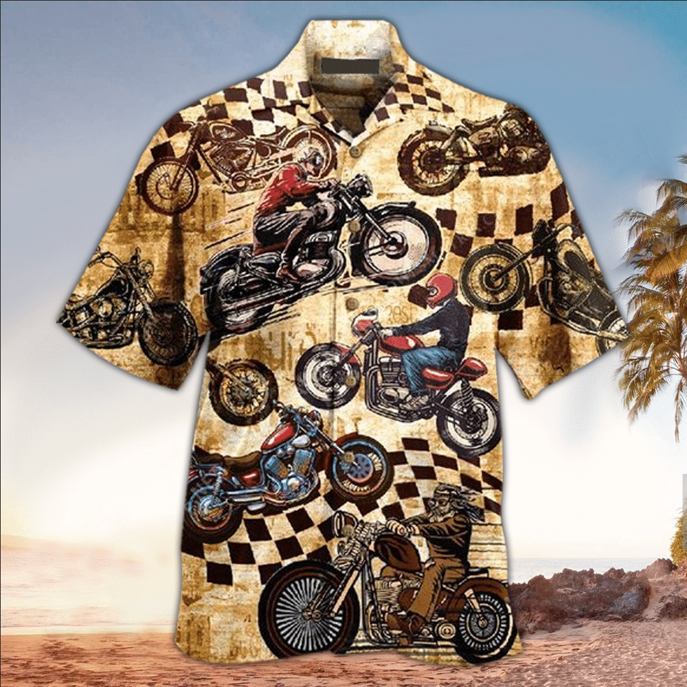 Motorcycle Hawaiian Shirt Motorcycle Lover Gifts Summer Aloha Shirt