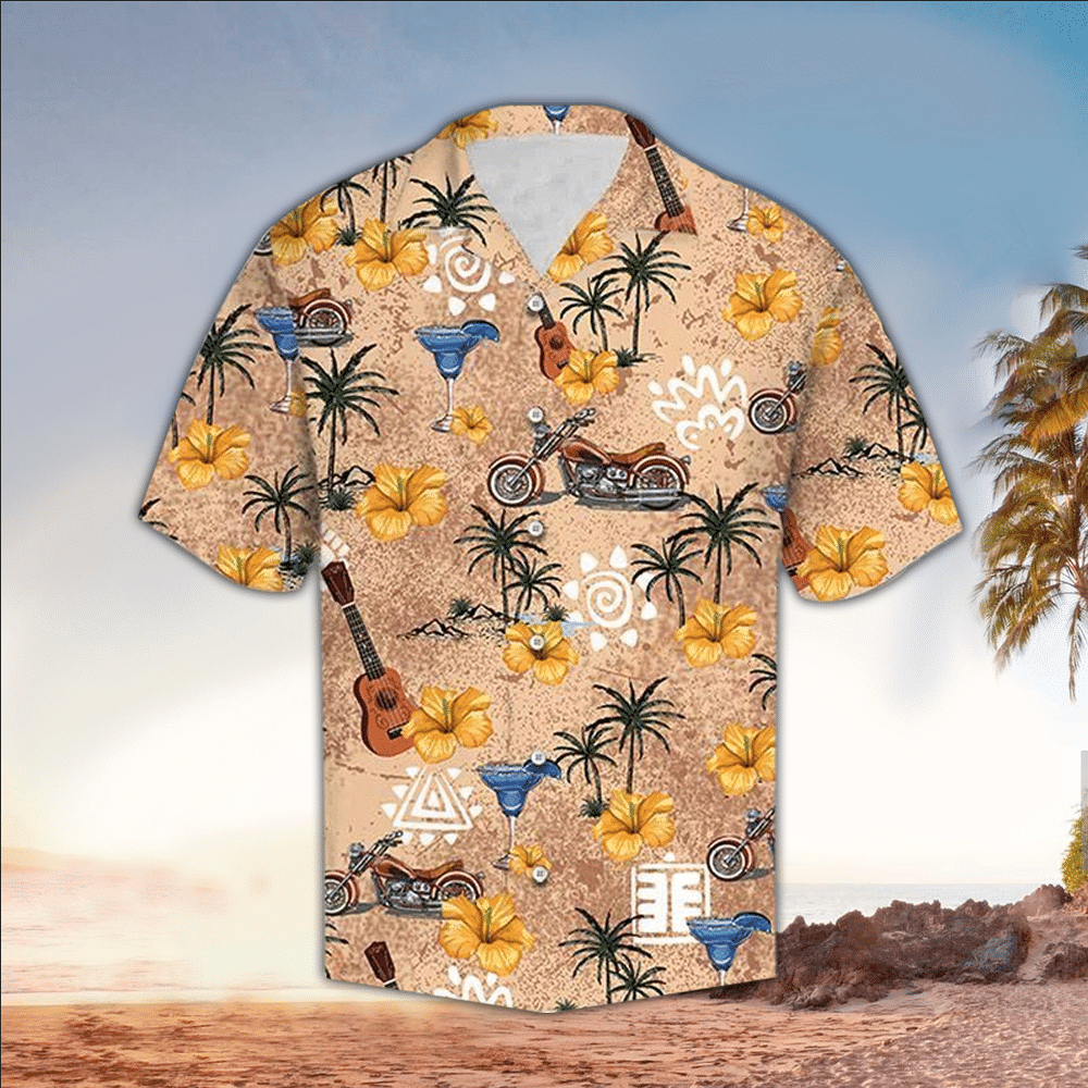 Motorcycle Hawaiian Shirt Motorcycle Lover Gifts Summer Aloha Shirt