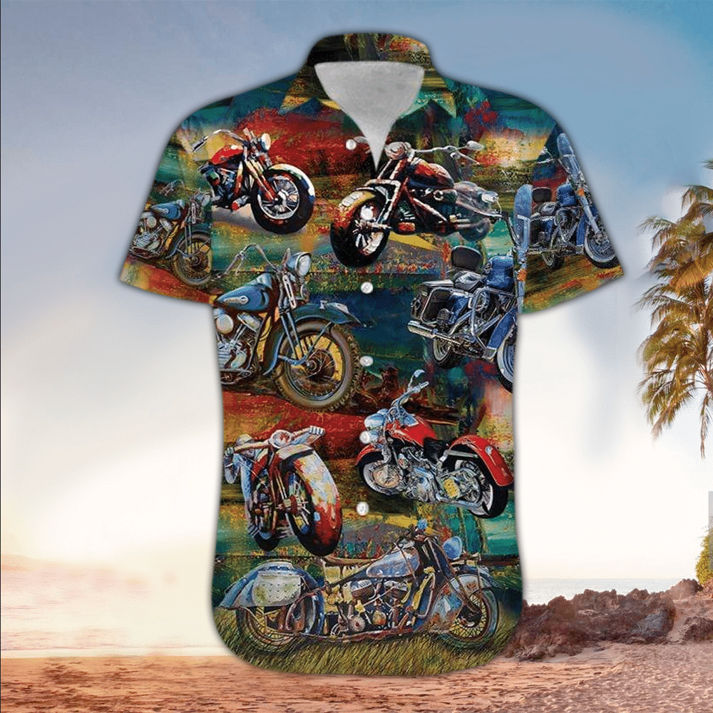 Motorcycle Hawaiian Shirt Perfect Motorcycle Clothing Shirt For Men and Women