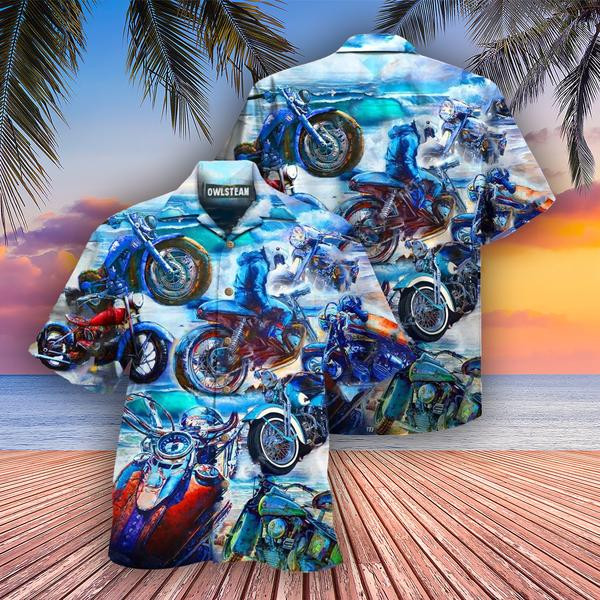 Motorcycle Lets Take A Ride To The Beach Edition - Hawaiian Shirt - Hawaiian Shirt For Men