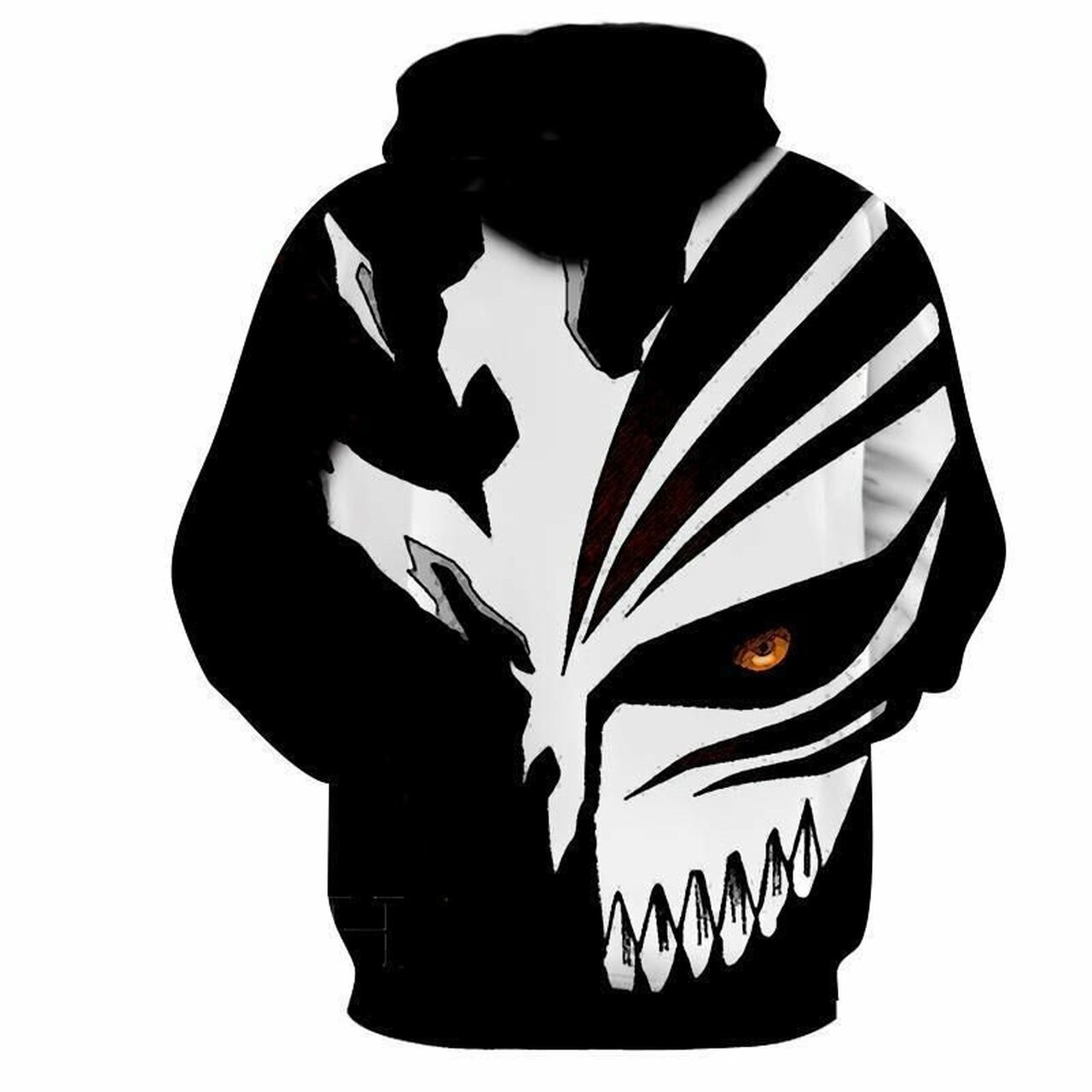 Movie Ichigo Kurosaki Cool Hollow Black And White Mask 3d All Over Print Hoodie